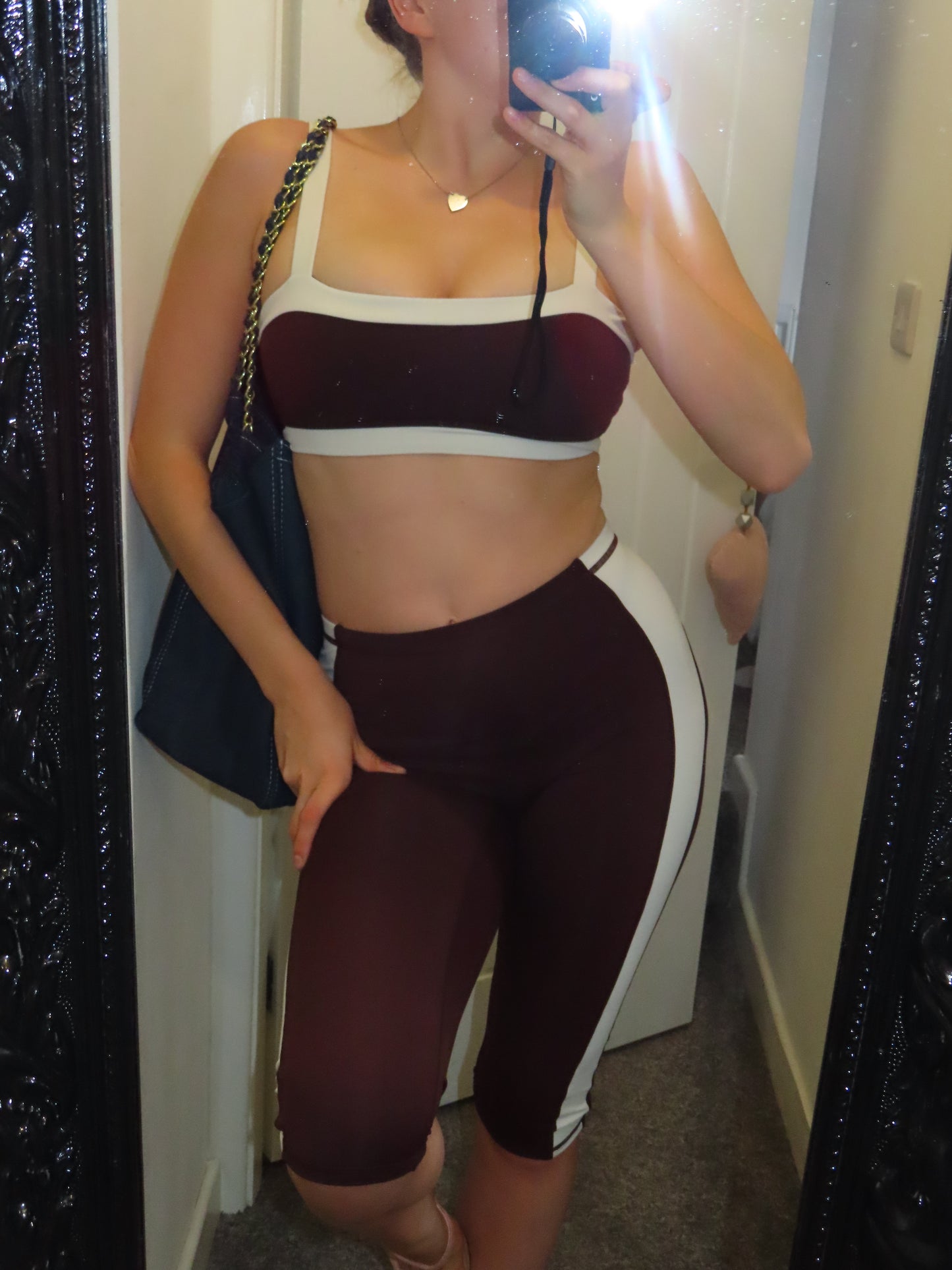 Coffee Bean Capri Set