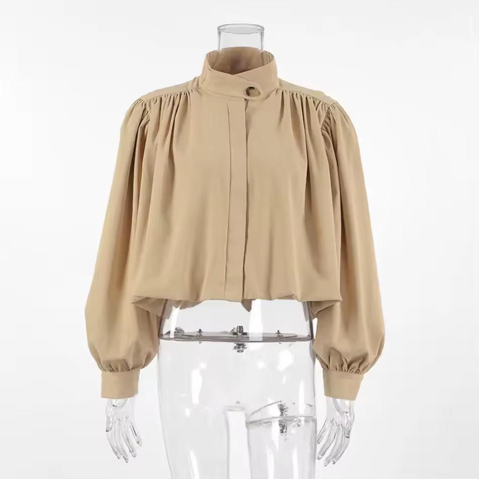 Canvas Pleated Jacket